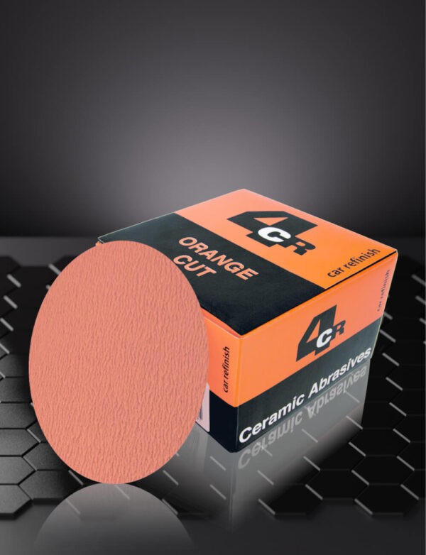 Bild von 4CR 3351 75mm Velcro ORANGE CUT P240 Schleifscheibe, Winkelschleifer  3351.0241