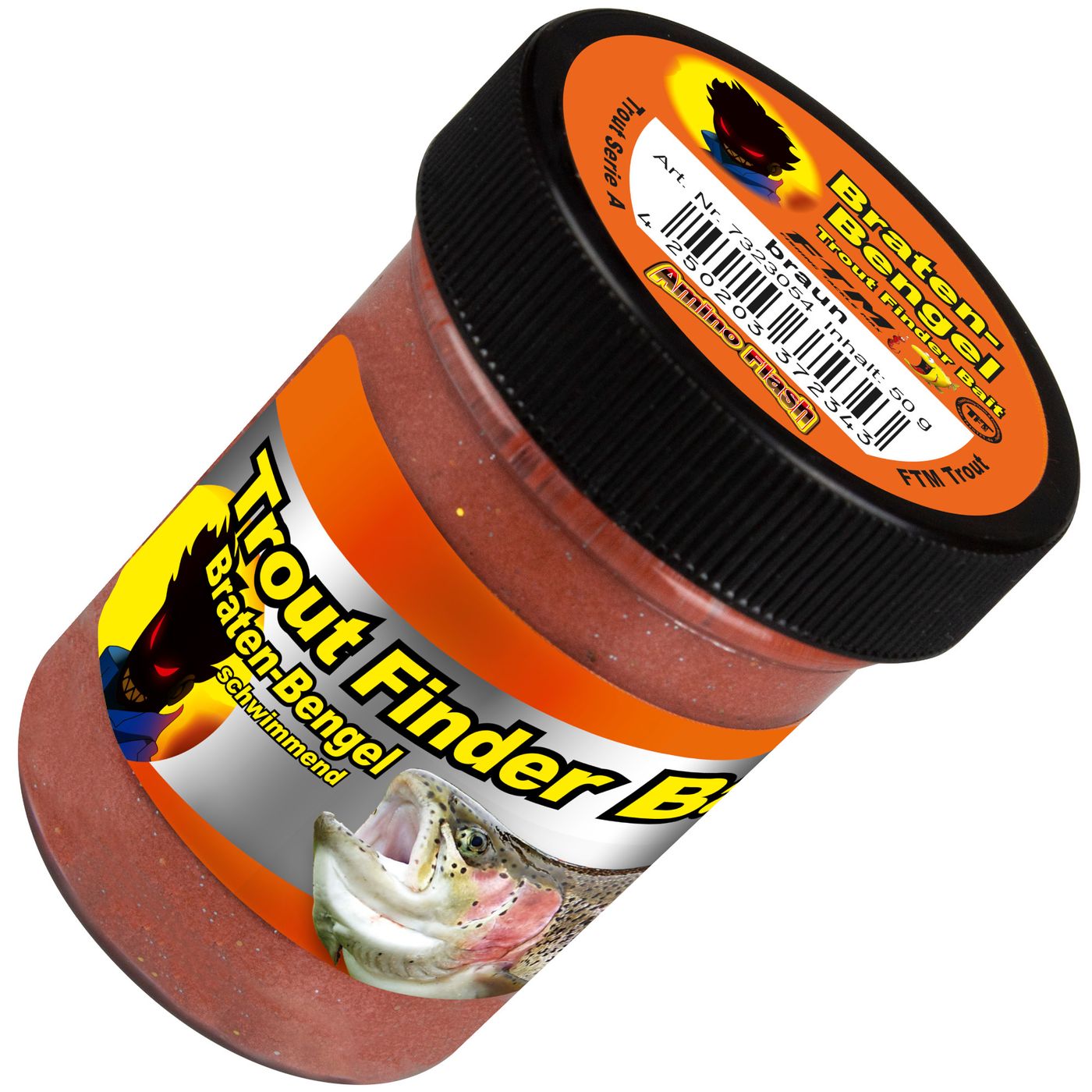 Bild von Fishing Tackle Max Kunstköder FTM Forellenteig schwimmend Braten Bengel - 50g Forellenpaste