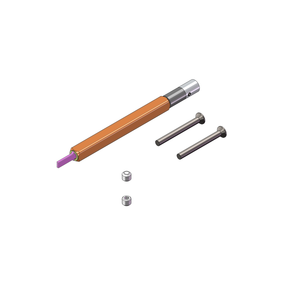 Bild von Griffwerk PIATTA Pin-Stifte 33mm Set mit 4 Stück für Türstärke 38 - 45 mm