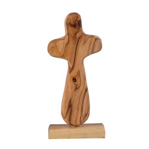 Bild von Olivenholz Standkreuz aus Bethlehem