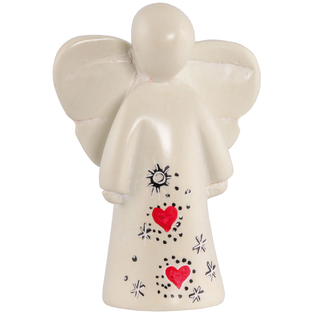 Bild von Speckstein-Engel mit Herz 7 cm