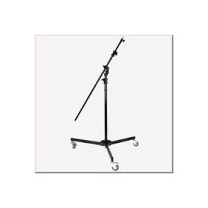 Bild von Walimex pro Galgenstativ mit Rollen, Tripod höhenverstellbar 130-390 cm, ausziehbarer Teleskoparm 115-215 cm, stabiles Lampenstativ für Studio, Lichtstativ für Softboxen und Reflektoren (1017015)