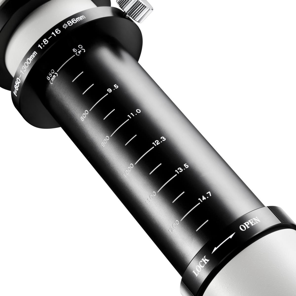 Bild von Walimex pro Teleobjektiv 650-1300mm 1:8-16 CSC kompatibel mit Sony E - Manueller Fokus, Zoom-Teleobjektiv für Vollformat & APS-C Sensor - Ganzmetallfassung, inkl. Aufbewahrungstasche & Deckeln (1017373)
