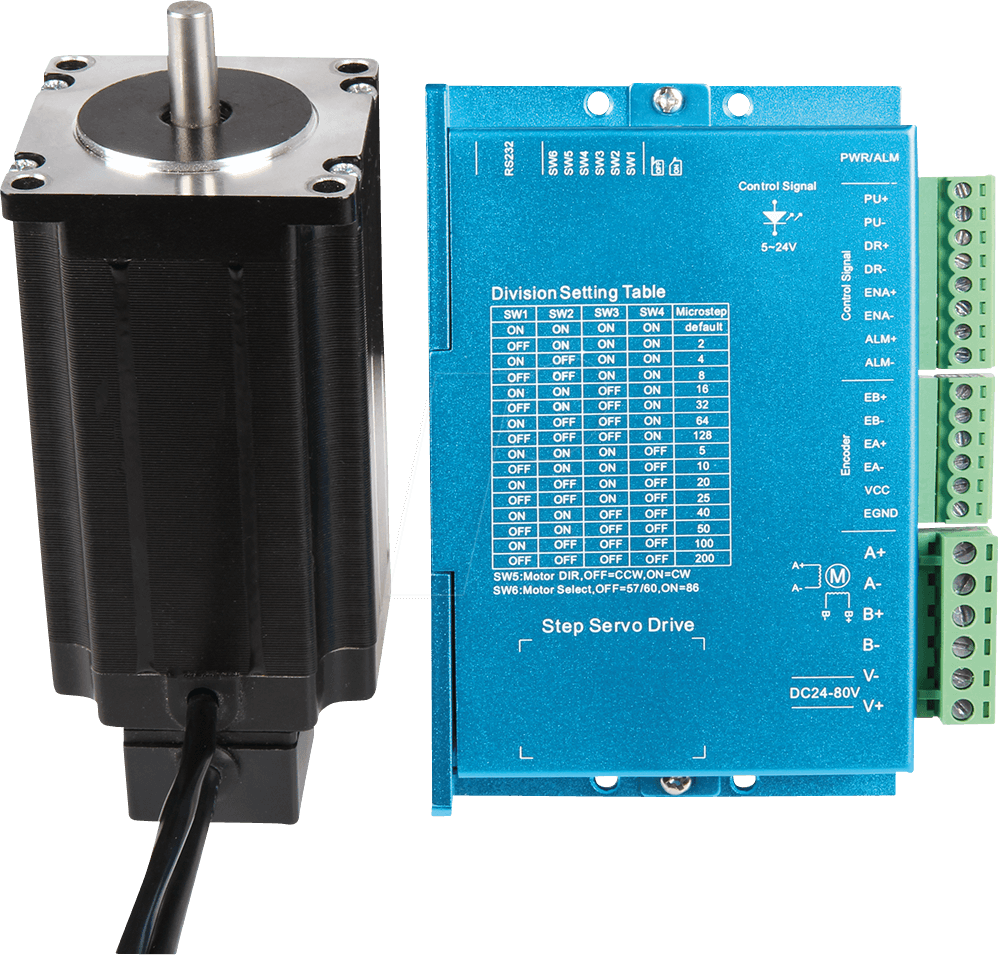 Bild von Joy-it Schrittmotor Nema23-04cl 3 Nm 4.2 mA Wellen-Durchmesser 7.5 mm (Motor), Robotik Modul