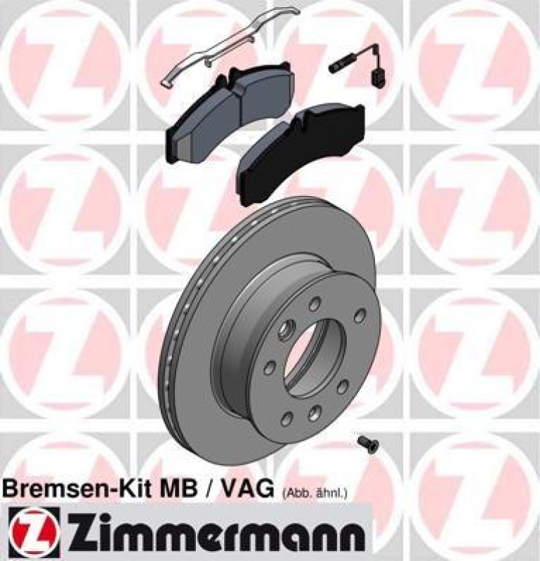 Bild von Zimmermann Bremsscheiben+ Bel?ge hinten Mercedes Sprinter VW Crafter