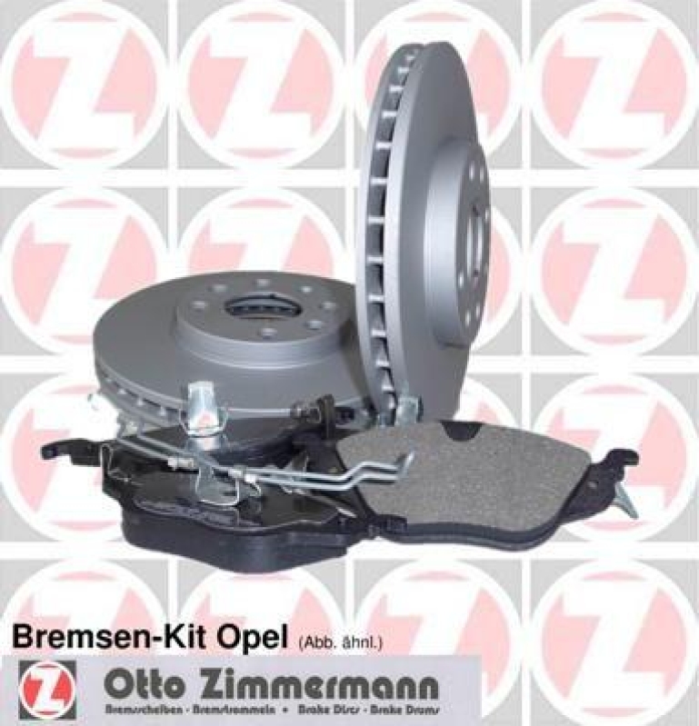 Bild von ZIMMERMANN Bremsensatz, Scheibenbremse vorne rechts links innenbelüftet 236mm für GENERAL MOTORS 95526469 640.4247.00