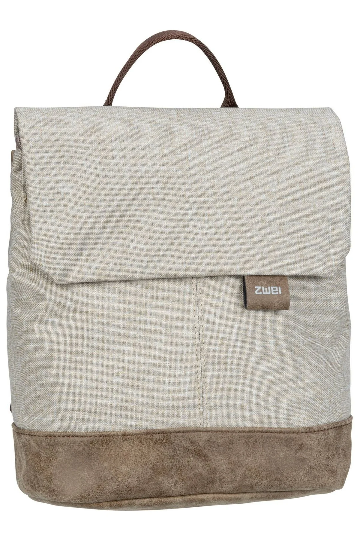 Bild von ZWEI Rucksack Cremefarben Unifarben für Damen - One Size