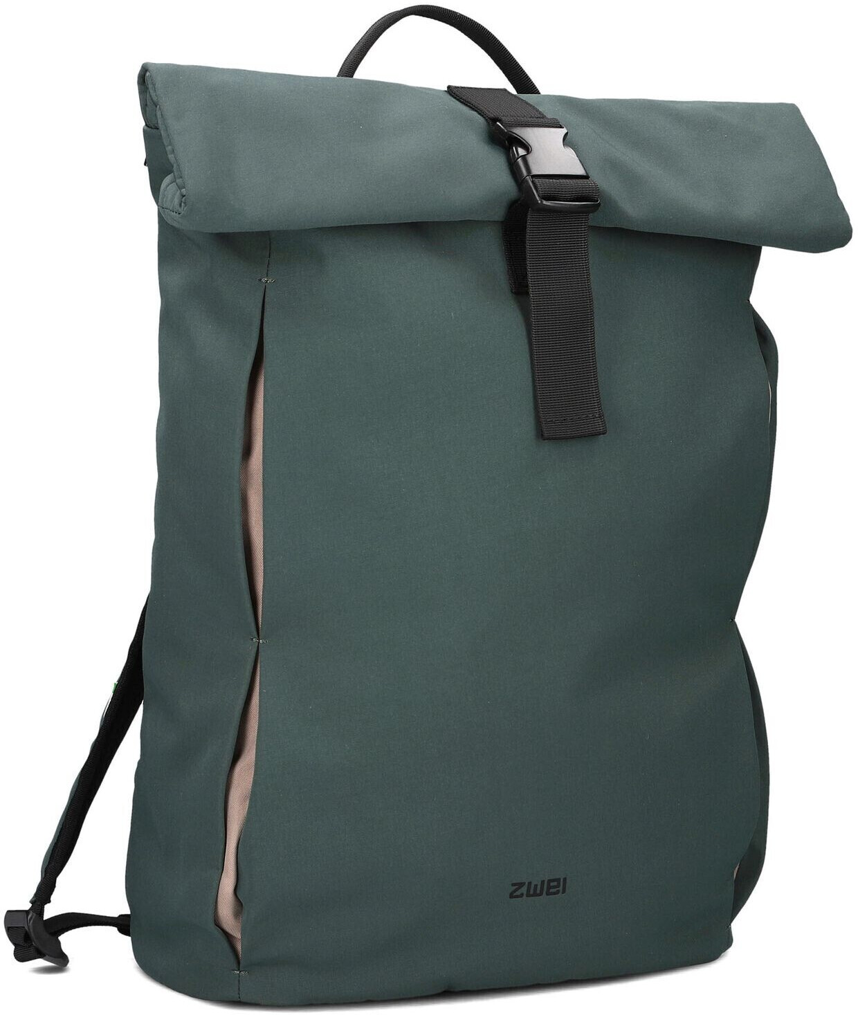 Bild von Unisex Rolltop-Rucksack Toni TOR250 Tagesrucksack 13/15 Liter wasserabweisendes leichtes Nylon, Volumen erweiterbar, gepolstertes Laptopfach, Getränke-Halter, ideal für Uni, Freizeit & Sport (petrol)