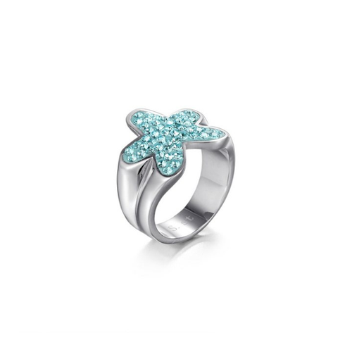 Bild von Kingka Fingerring Glamour Crystal Ring "Flower" – Eleganz für jeden Anlass