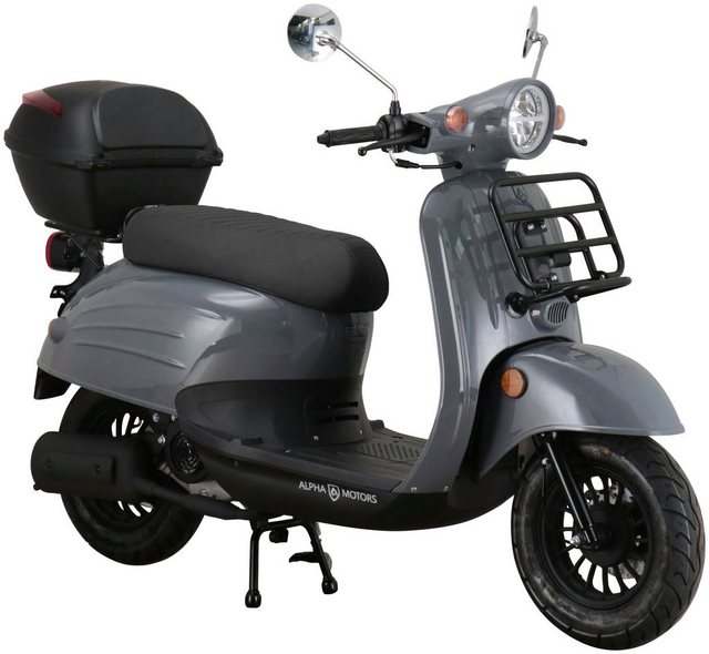 Bild von Alpha Motors Mofaroller "Adria", 50 cm³, 25 km/h, Euro 5, 2,72 PS, (Set, mit Topcase), mit Lenkerschloss