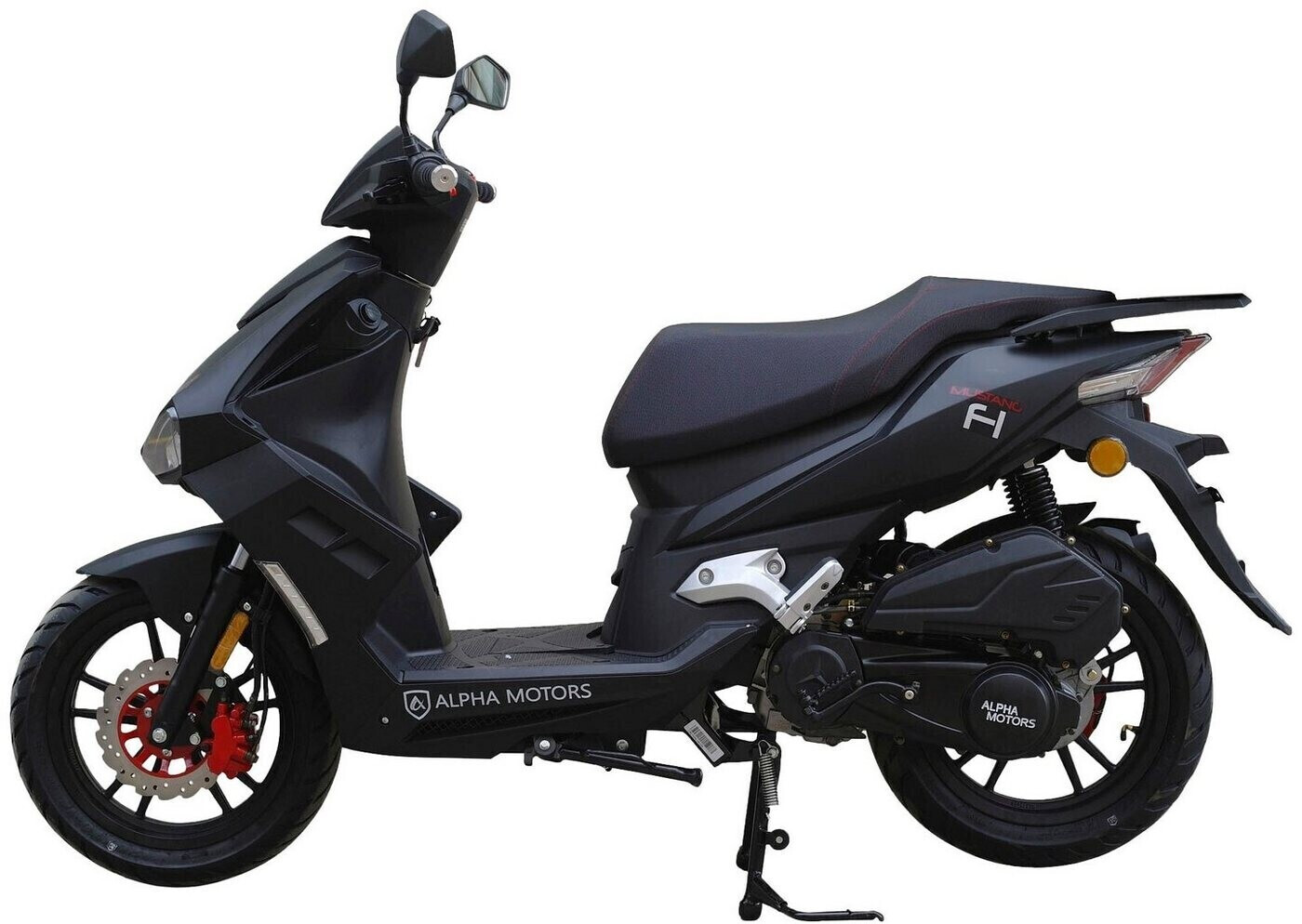 Bild von Alpha Motors Mofaroller Mustang FI, 50 ccm, 25 km/h, Euro 5, mit USB-Anschluss und Lenkerschloss, sportliches Design