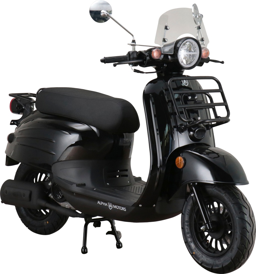 Bild von Alpha Motors Mofaroller "Adria", 50 cm³, 25 km/h, Euro 5, 2,72 PS, (inkl. Windschild), mit Lenkerschloss und Windschild