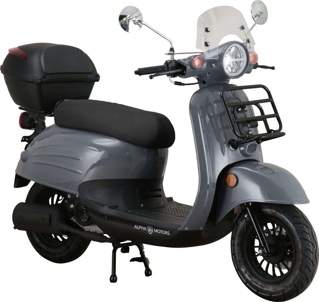 Bild von Alpha Motors Motorroller "Adria", 50 cm³, 45 km/h, Euro 5, 3,1 PS, (inkl. Windschild und Topcase), mit Lenkerschloss und Windschild