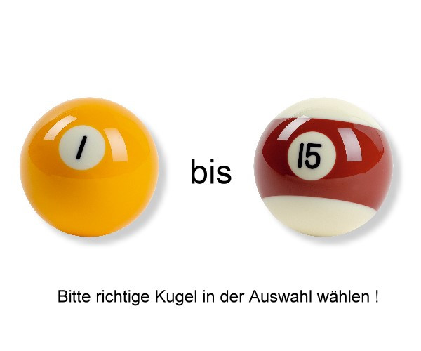 Bild von Kugel Pool Aramith Premier 57,2mm Nr. 1 bis 15