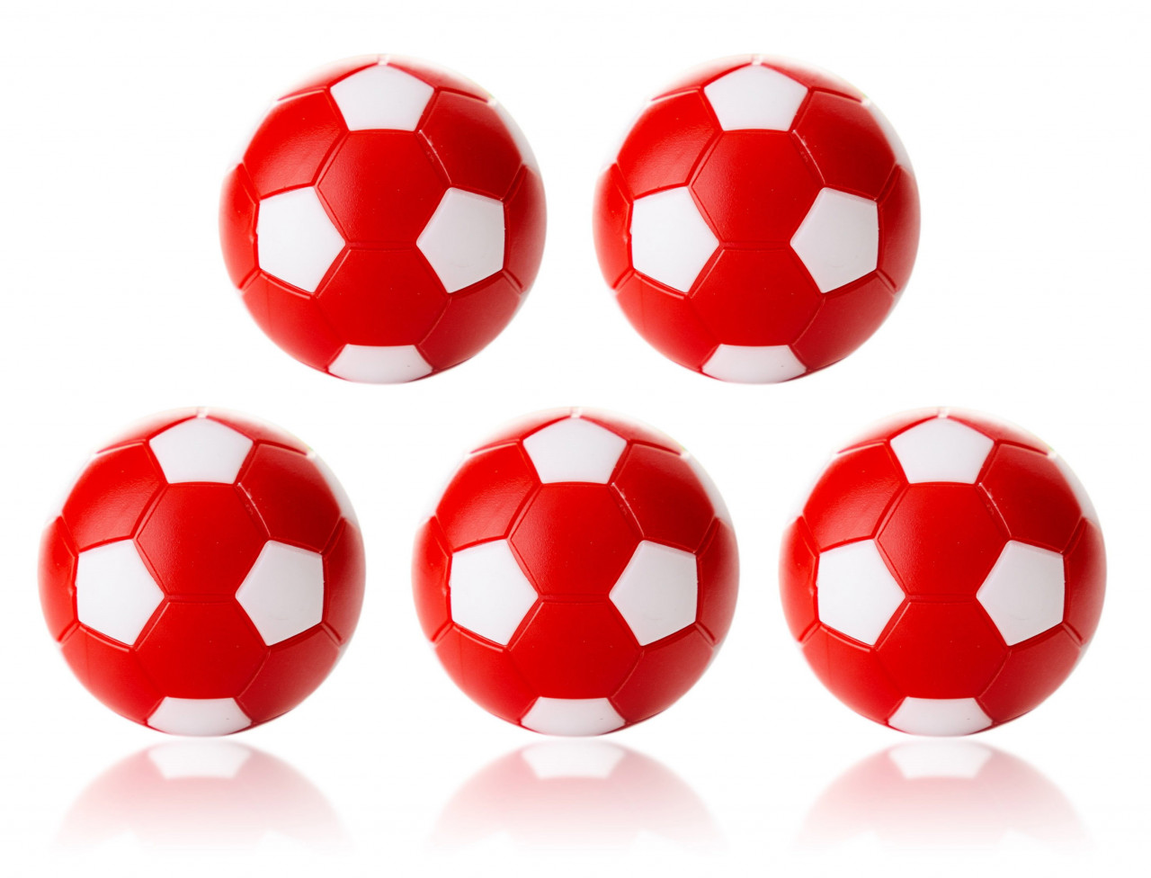 Bild von Kickerball Winspeed by Robertson 35 mm, rot - weiß, Set mit 10 St.
