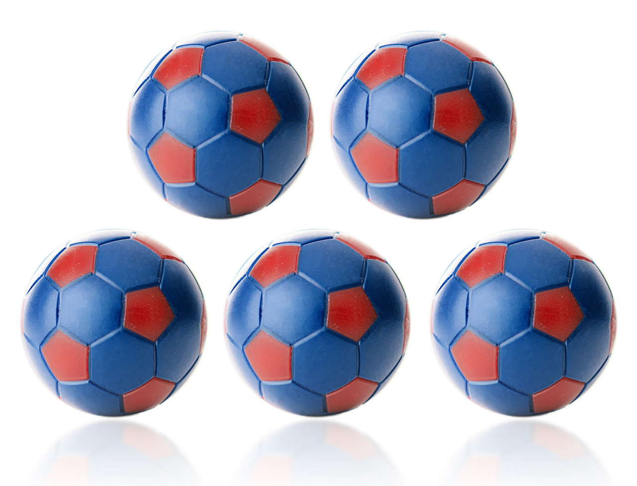 Bild von Kickerball Winspeed by Robertson 35 mm, blau - rot, Set mit 10 St.