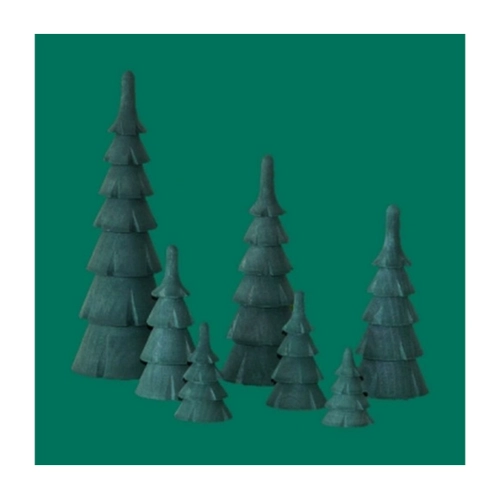 Bild von Rudolphs Schatzkiste Dekoration Holzbaum Fichte grün Höhe 6cm