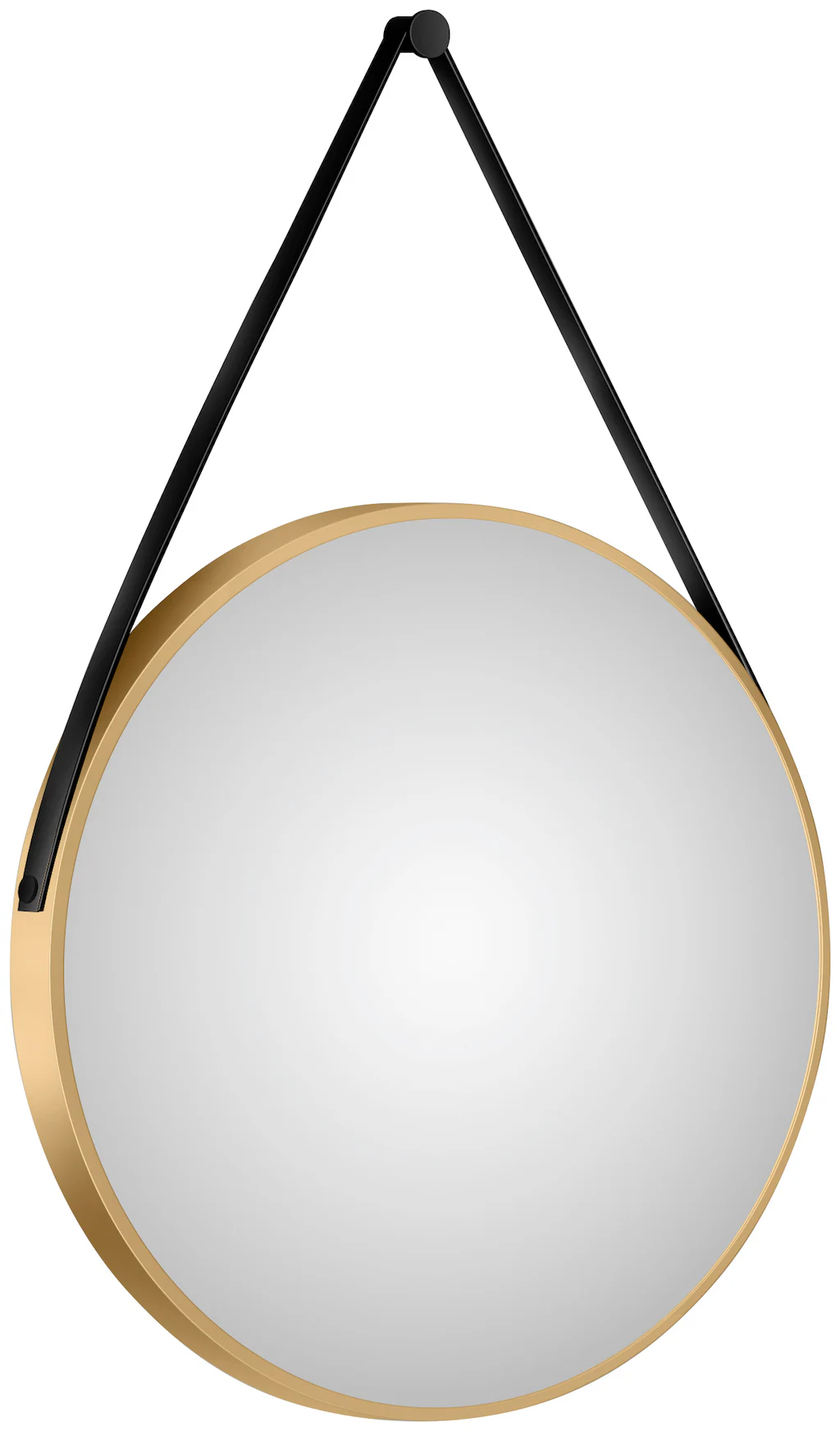 Bild von Wandspiegel TALOS, gold, Ø:80cm, Spiegel, dekorativer runder Spiegel mit Aluminiumrahmen, Ø 80 cm