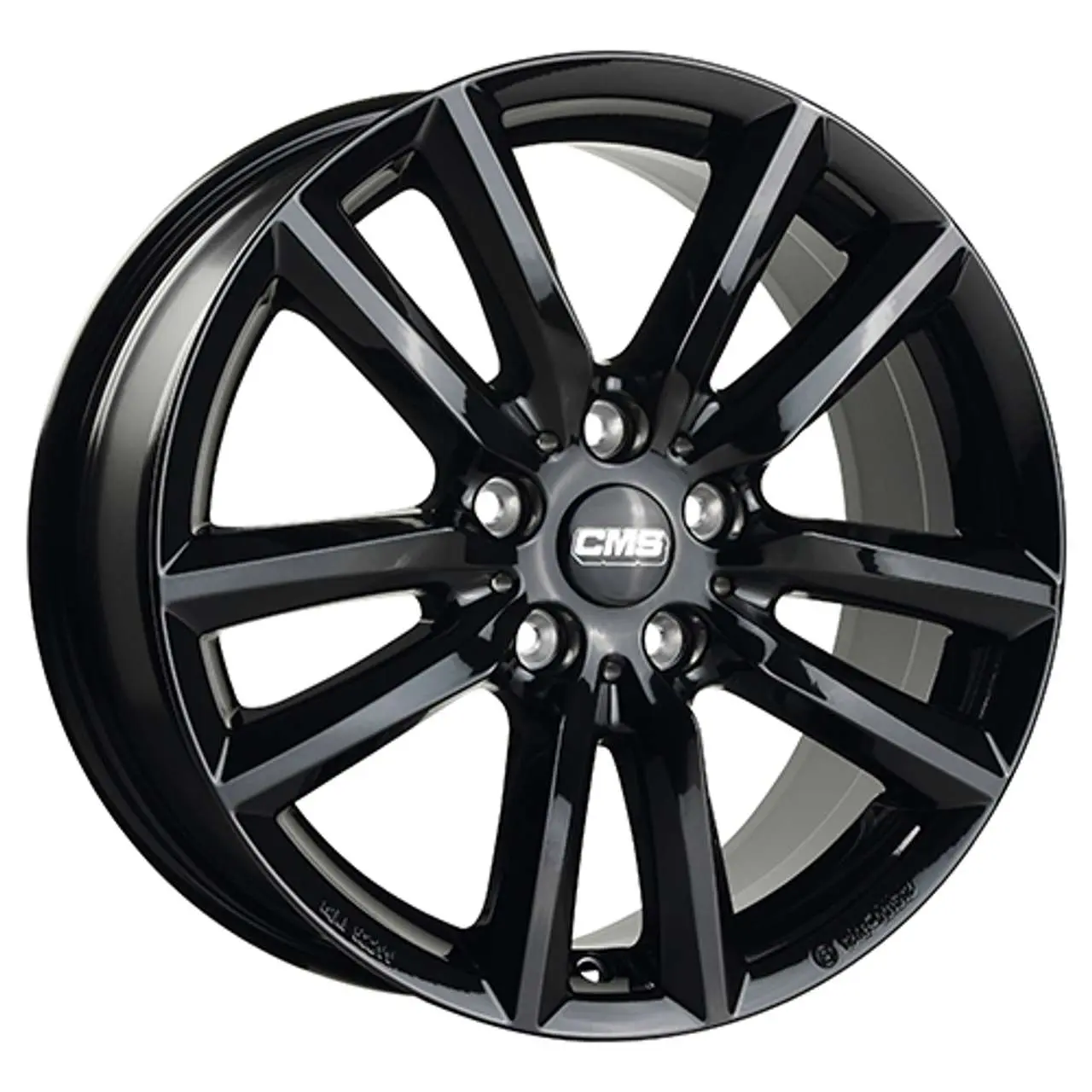 Bild von CMS C27-CBG complete black gloss 7.0Jx18 5x112 ET22