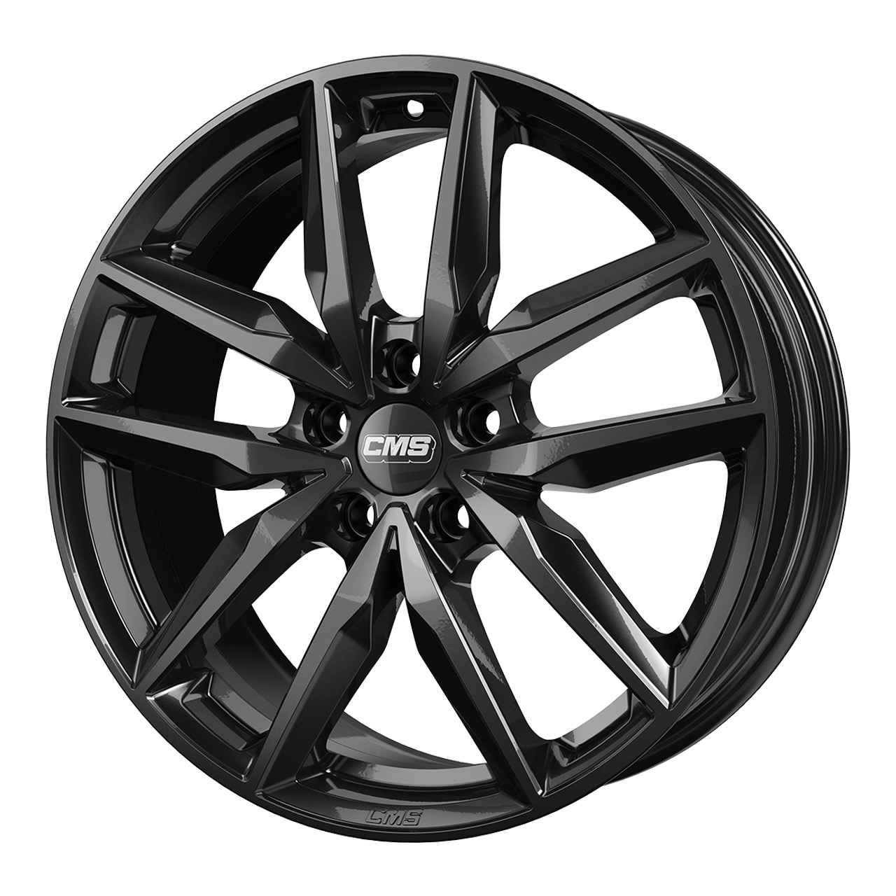Bild von CMS C28-CBG complete black gloss 7.5Jx19 5x100 ET46