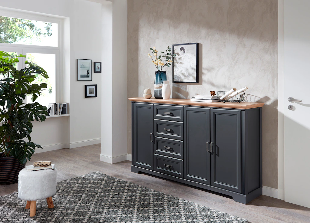Bild von Sideboard  Valparaiso ¦ grau ¦ Maße (cm): B: 182 H: 102 T: 41 Kommoden & Sideboards > Sideboards - Sconto