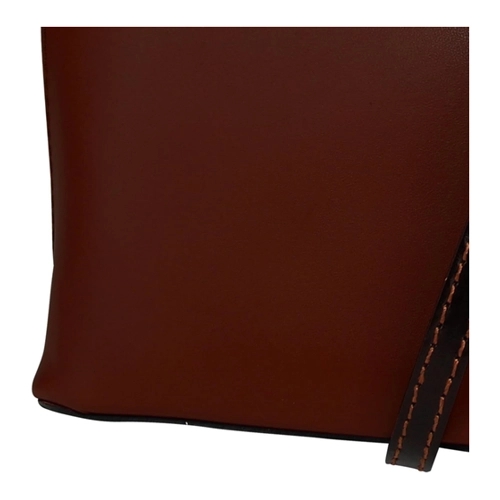 Bild von Toscanto Damen Umhängetasche Schultertasche Leder Tasche braun Dunkelbraun OTT109UN