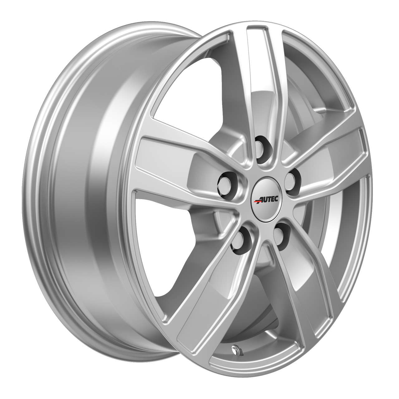 Bild von AUTEC Quantro Brillantsilber lackiert 6,5x16 ET66 5x130 Hub Bore 89.00 mm - Alu felgen