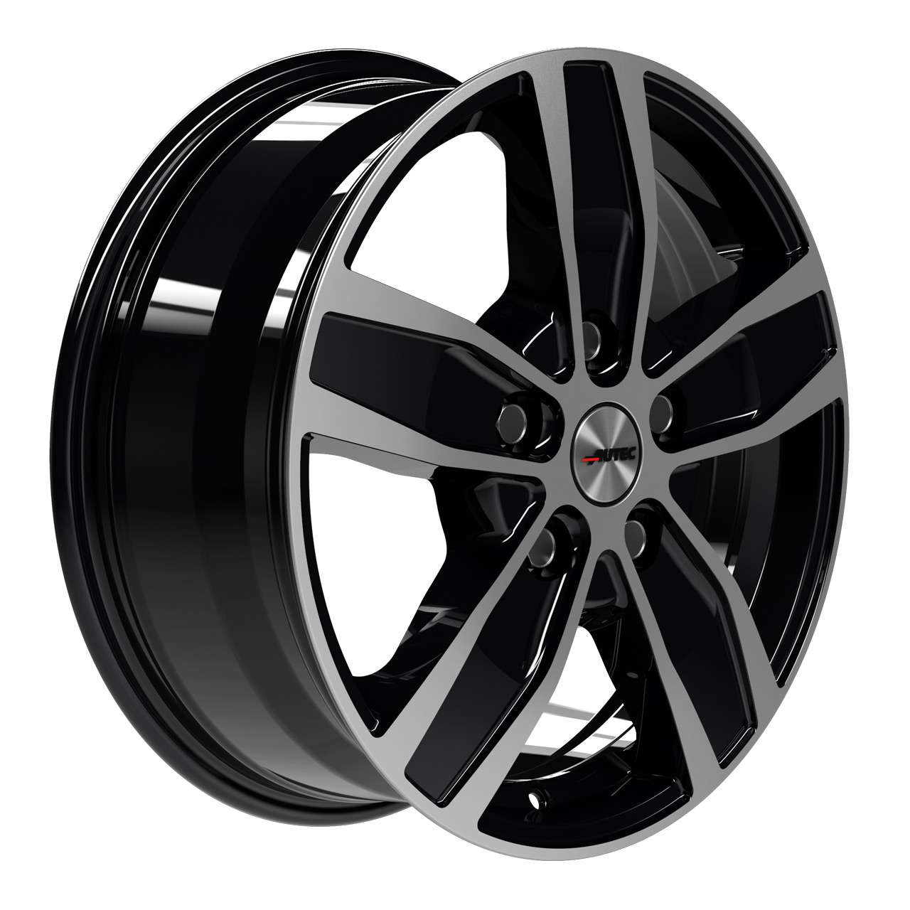 Bild von AUTEC Quantro Schwarz poliert 6,5x16 ET66 5x130 Hub Bore 84.10 mm - Alu felgen