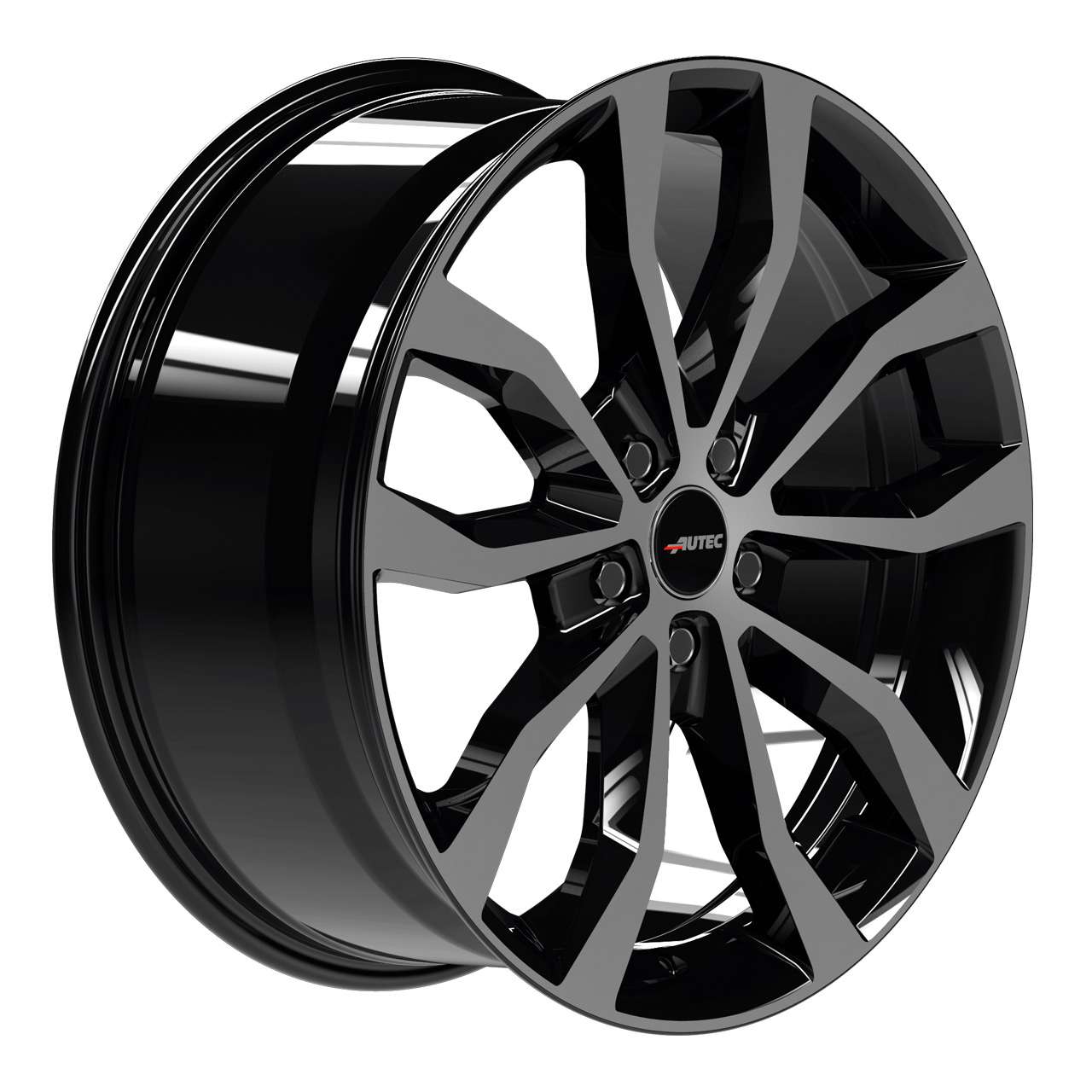 Bild von AUTEC TYP U - UTECA schwarz poliert 8.0Jx18 5x112 ET45