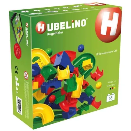 Bild von Hubelino Kugelbahn Bahnelemente Set 55-teilig (420473)