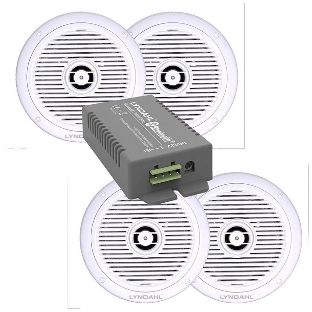 Bild von Lyndahl LYNCS180IPS4 2-Wege Set Einbau-Lautsprecher 120 W 4 Ω Weiss 1 Set (1 Stk.), Einbaulautsprecher, Weiss