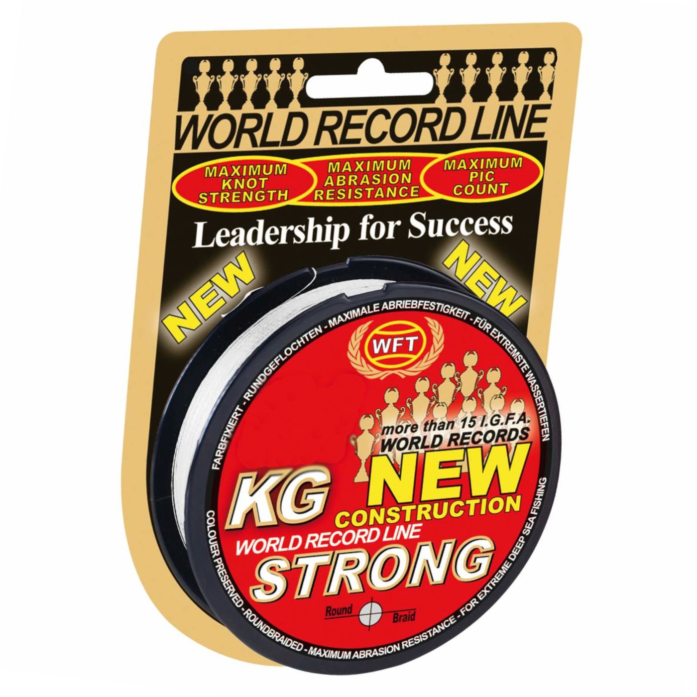 Bild von WFT Angelschnur WFT 0,22mm 32kg Strong Trans - 300m geflochtene Angelschnur