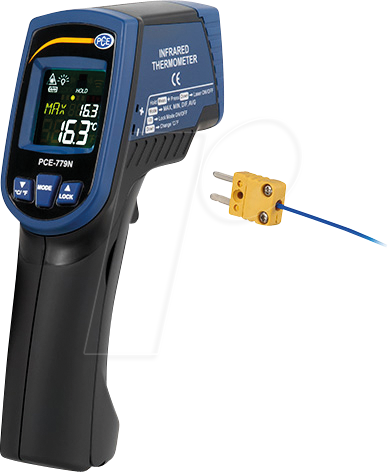 Bild von Kompakter Infrarot-Temperaturmesser PCE-779N zur Messung von Oberflächentemperaturen
