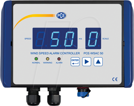 Bild von PCE Instruments Raumluft-Qualitätssensor Anemometer / Windwarngerät PCE-WSAC 50-110, Voralarm und Alarm