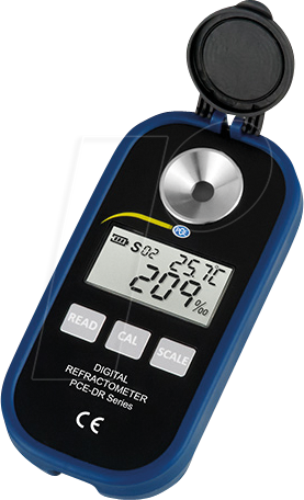 Bild von Wasserdichtes Digital Refraktometer PCE-DRS 1 zur Bestimmung des Salzgehaltes in% und €° Refraktionsindex