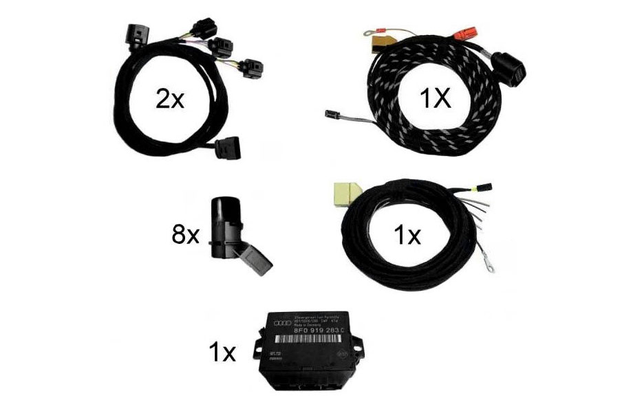 Bild von Komplett-Set APS+ (plus) Front und Heck für Audi A4 8E