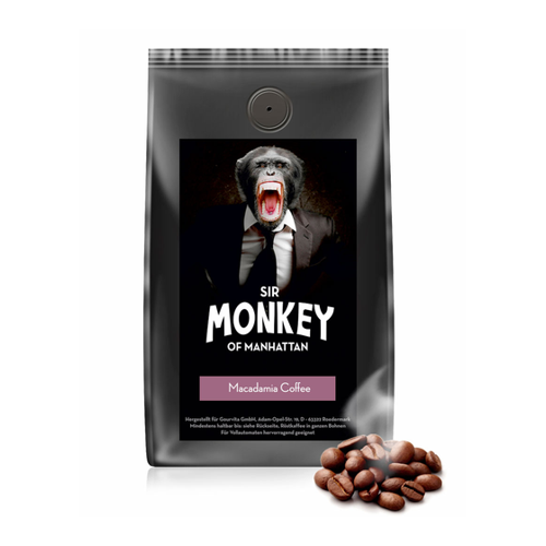 Bild von Kaffee MACADAMIA COFFEE von Sir Monkey of Manhattan, 500g Bohnen