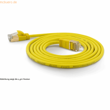 Bild von Wantec Patchkabel SSTP Ste. d= (S/FTP, CAT7, 0.10 m), Netzwerkkabel
