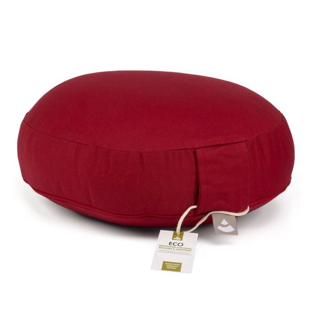 Bild von bodhi Meditationskissen Meditationskissen RONDO ECO EXTRA FLACH Dinkel bordeaux
