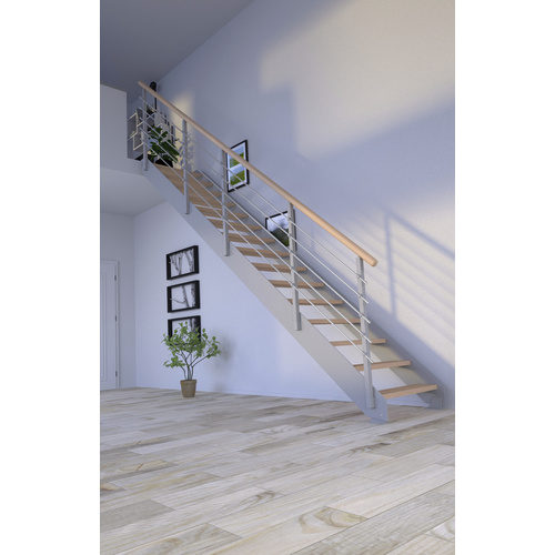 Bild von STARWOOD Systemtreppe »Kos«, Metall, 15 Stufen, max. Geschosshöhe 320 cm - braun