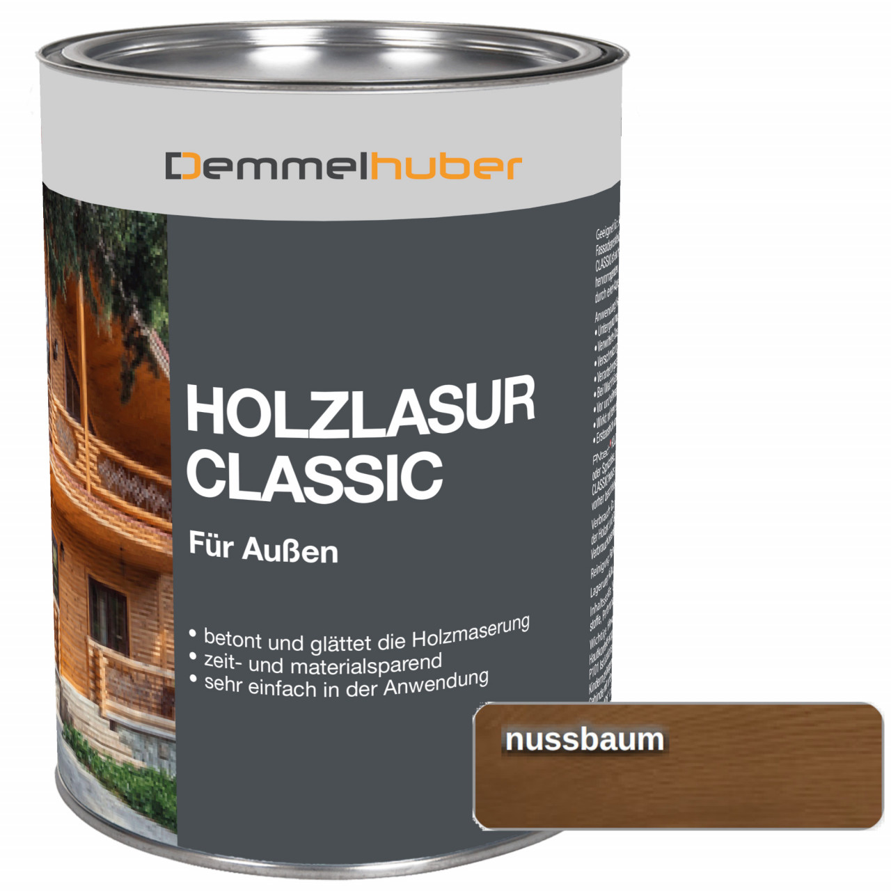 Bild von Holzschutzlasur CLASSIC Nussbaum 25 Liter