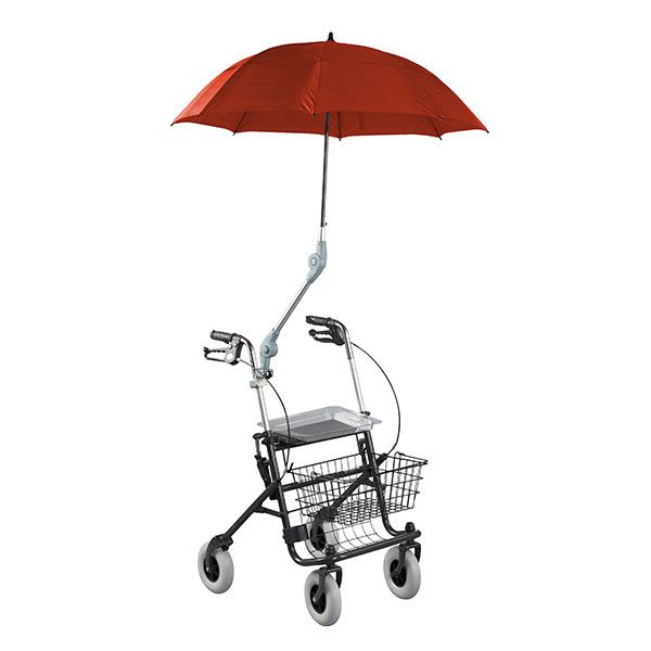 Bild von Premium Rollatorschirm Rolko Protektor Farbe rot-braun