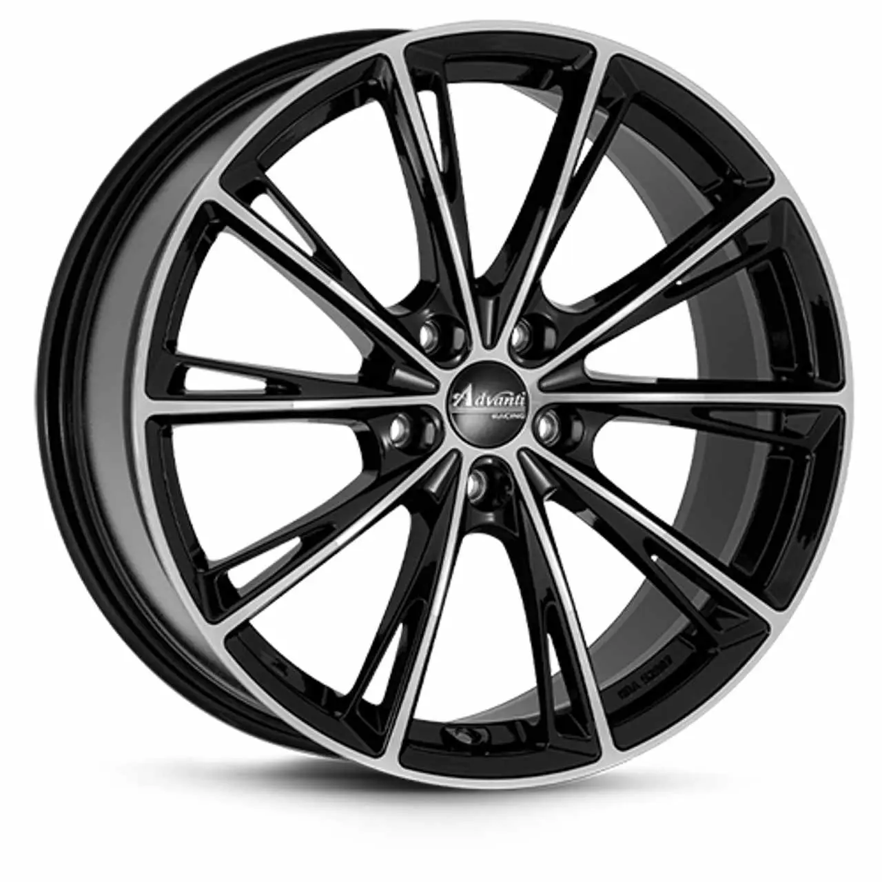 Bild von OXXO WHEELS PREDATOR BLACK black polished 8.5Jx20 5x108 ET40