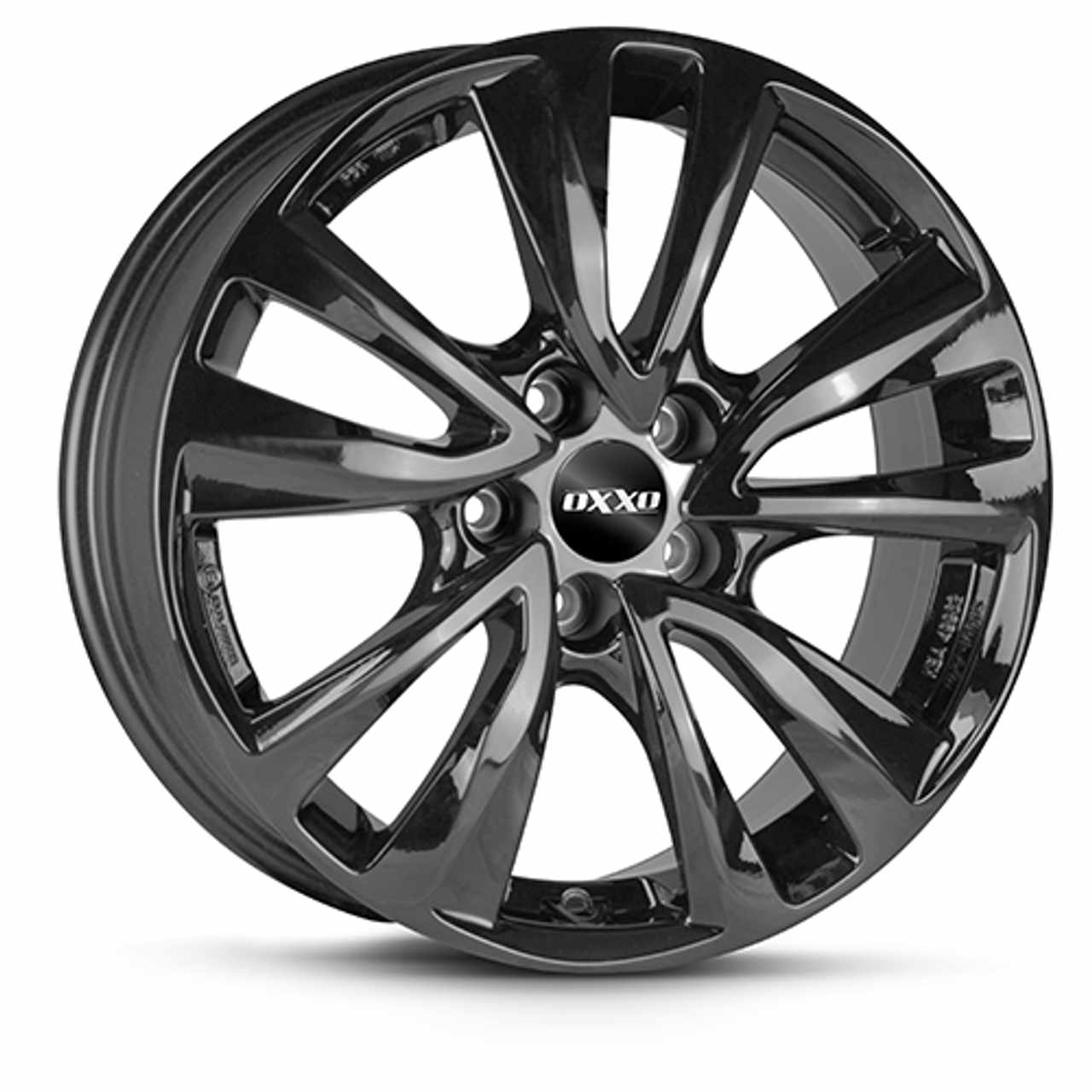Bild von OXXO WHEELS OBERON 5 BLACK schwarz 7.5Jx17 5x105 ET44