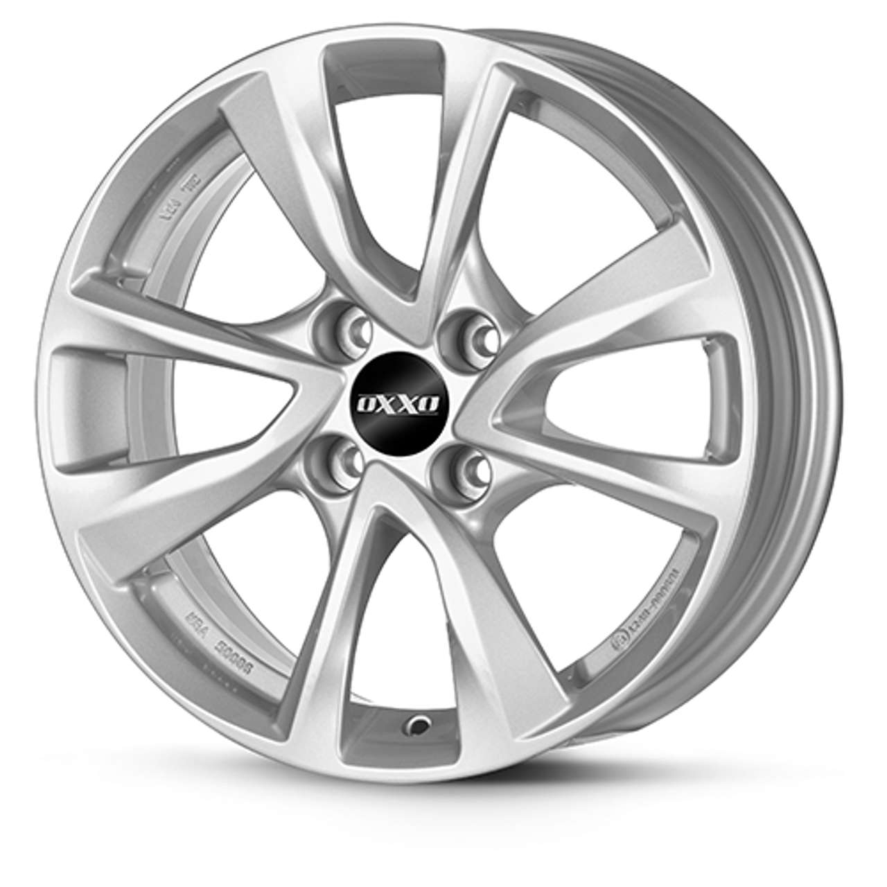 Bild von OXXO WHEELS OBERON 4 silber 6.5Jx16 4x108 ET20