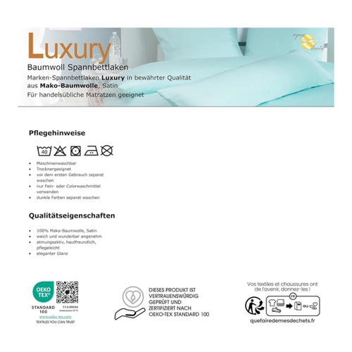 Bild von aqua-textil Luxury Bettwäsche zum Kombinieren Kissenbezug Mint