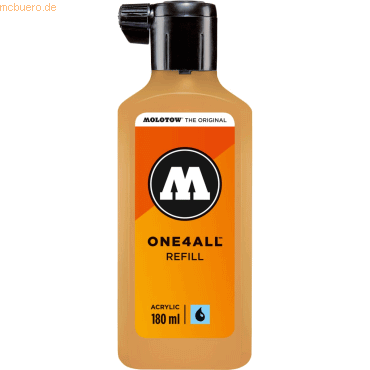 Bild von Molotow, Ersatzpatrone, Nachfülltinte One4All für Permanentmarker 180ml ockerbraun hell (Nachfülleinheit, Ocker)