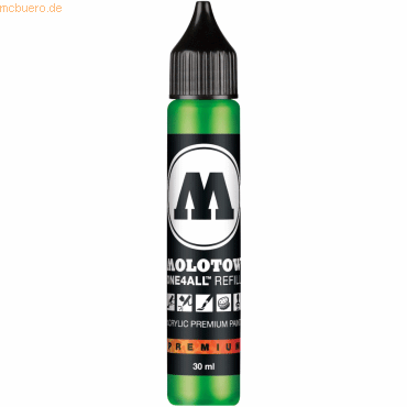 Bild von Molotow, Ersatzpatrone, Nachfülltinte One4All für Permanentmarker 30ml kakao77 universes green (Nachfülleinheit, Grün)