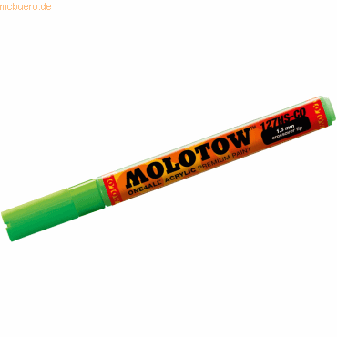 Bild von MOLOTOW Permanentmarker Permanentmarker One4All 127 HS-CO nachfüllbar 1,5mm neongrün fluorecen