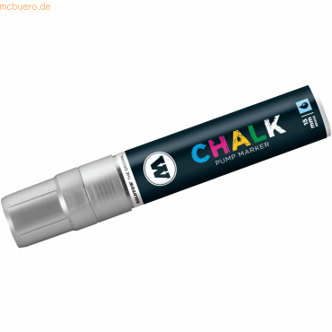 Bild von Molotow, Marker, Windowmarker Chalk nachfüllbar 15mm metallic silber (Metallic Silber, 15 mm, 1 x)
